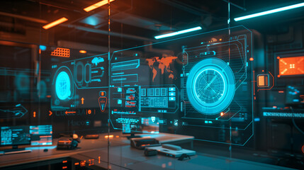 Interactive AR screen displaying layers of secure cloud storage, floating security protocols, and encrypted database icons for data protection management.