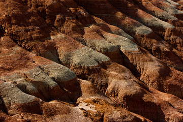 The Aktau Mountains are located on the territory of the Altyn-Emel National Park in Kazakhstan