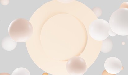 Circle Frame, Profile, Geometric Shape, 3D Illustration