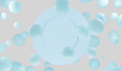 Circle Frame, Profile, Geometric Shape, 3D Illustration