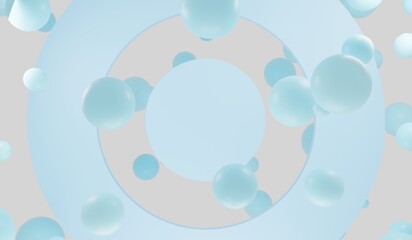 Circle Frame, Profile, Geometric Shape, 3D Illustration