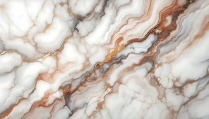 White Marble with Brown Veins
