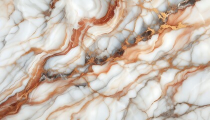 White Marble with Brown Veins
