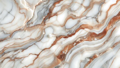 High resolution white marble with warm brown veining
