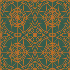seamless decorative geometric vintage pattern with shapes