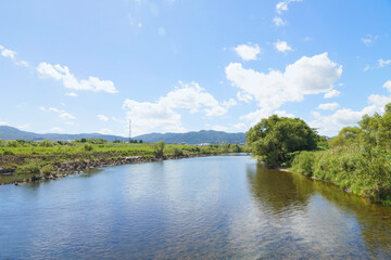 Rural countryside, big river, healing
