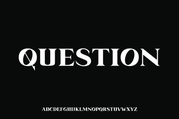 Display alphabet font vector design suitable for headline, poster, logo, magazine and many more