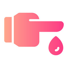 blood droplet gradient icon