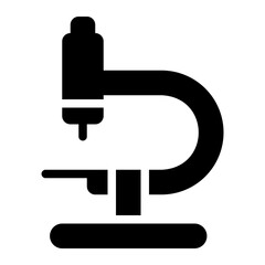 microscope glyph icon