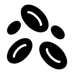 red blood cells glyph icon