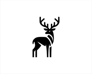 deer silhouette vector illustration