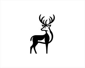 deer silhouette vector