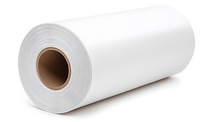 Large uncoated roll of OPP (oriented polypropylene) &ndash; Representing packaging materials, industrial production, and the versatility of plastic films in manufacturing