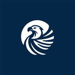 Modern eagle logo