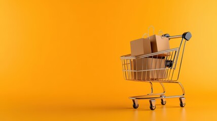 National Free Shipping Day, package with gift wrap, 3D illustration