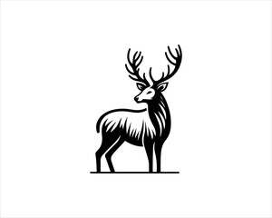 silhouette of a deer