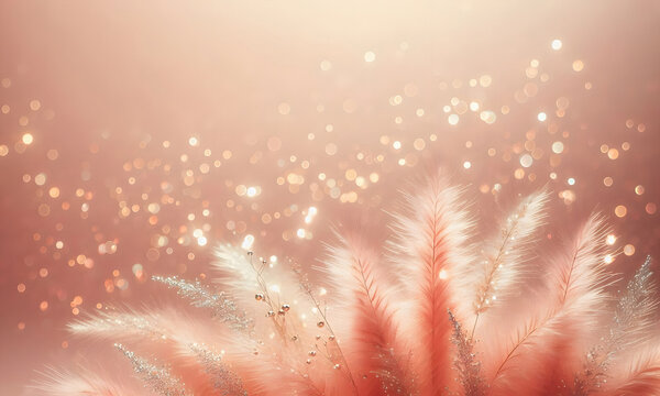 Edler Bokeh Hintergrund, Lichtreflexe, blur, Wallpaper oder Designvorlage mit Grasmotiv
