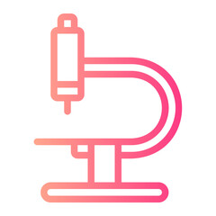 Obraz premium microscope gradient icon