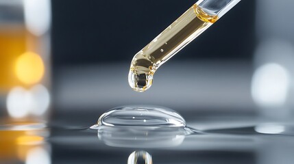 Natural vitamin C serum and face cream. Anti aging antioxidant beauty serum.