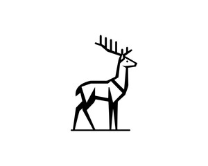 Deer logo design vector template
