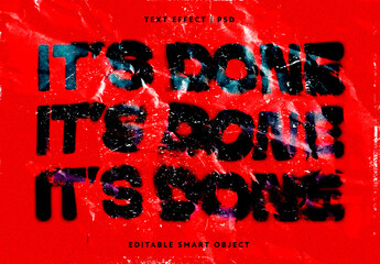 Smudged Grunge Text Effect