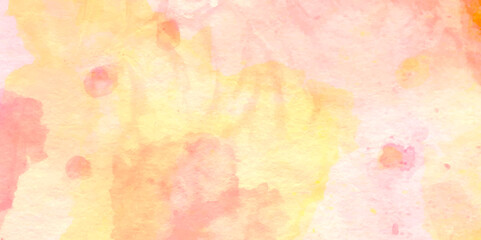 Obraz premium Abstract bright texture of pink in yellow paint background, Splash acrylic colorful background, beautiful watercolor background for your design, perfect for creative designs, artistic projects. 