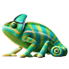 Obraz premium Chameleon cutout