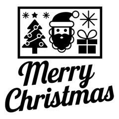 Merry Christmas vector illustration.