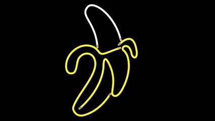 Neon Color Symbols Collection: Heart, Food Icons, and More, Vibrant Glowing Icons in Neon Style for Digital Art, Social Media, and Graphic Design Projects