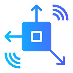 accelerometer gradient icon