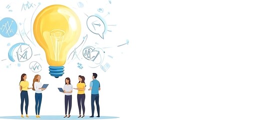 A professional business development plan document on a desk, featuring blank space for customizable text