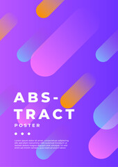 Vibrant Abstract Poster with Colorful Modern Shapes