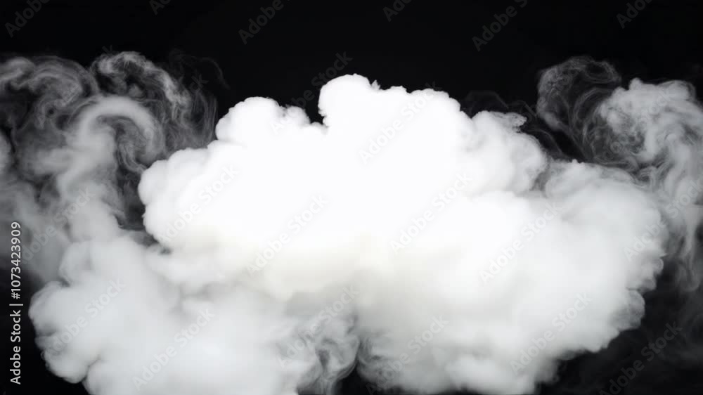 Leinwandbilder abstract smoke clouds on a dark background for a dramatic and mysterious effect : generative ai