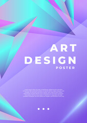 Colorful Abstract Modern Art Posters Collection Display