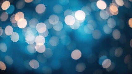 Bokeh lights creating a dreamy abstract blue background, dreamy, colorful, vivid