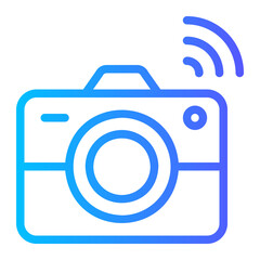 photo camera gradient icon