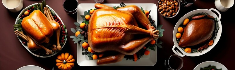 Thanksgiving dinner table. Creator Artist Nadia Russ.	