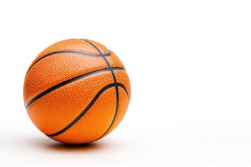 Obraz premium Basketball isolated on white background.