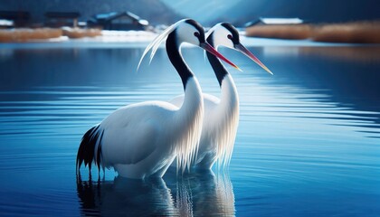 Obraz premium Manchurian crane