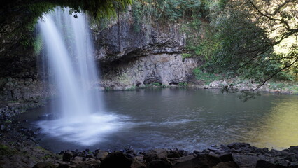 Killen Falls Byron Bay Australia NSW tropical waterfall slow shutter