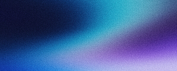 Purple blue grainy background, abstract color gradient dark noise texture banner poster header cover wallpaper backdrop design