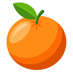 orange fruit isolated on white