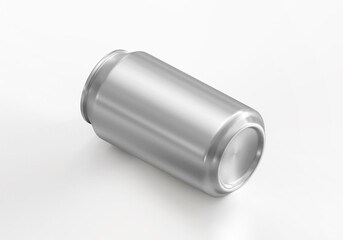 Aluminum can isolated on white background