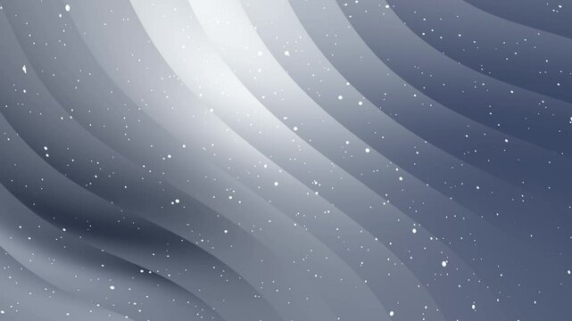 Abstract animation featuring a gray gradient background with dynamic motion of white dots, creating a calming, minimalist effect.

