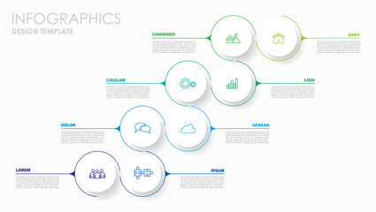 Infographic design template with place for your data. Vector illustration.