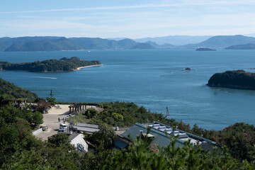 鷲羽山展望台から望む瀬戸内海