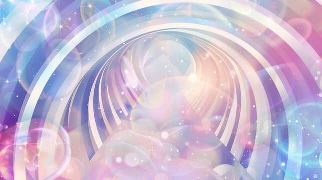 Geometric Arch Fantasy Background - a stunning and imaginative visual. The geometric arch design creates a dreamlike atmosphere, inviting exploration and creativity.