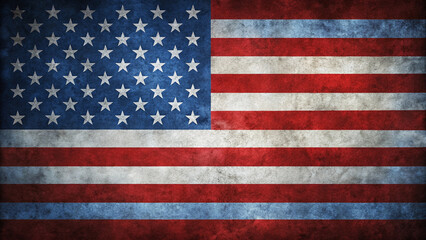 Dark blue background with red and white stripes of the American flag