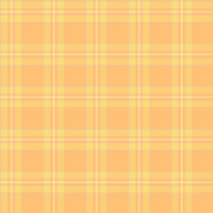 Plaid repeat pattern.Checkered tartan gingham seamless pattern in yellow. Geometric graphic vector illustration background design for fabric and prints.