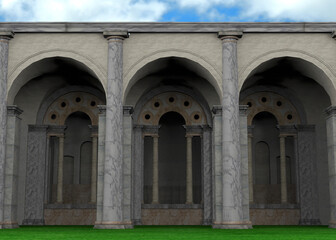 Ancient Roman Temple - 3D
